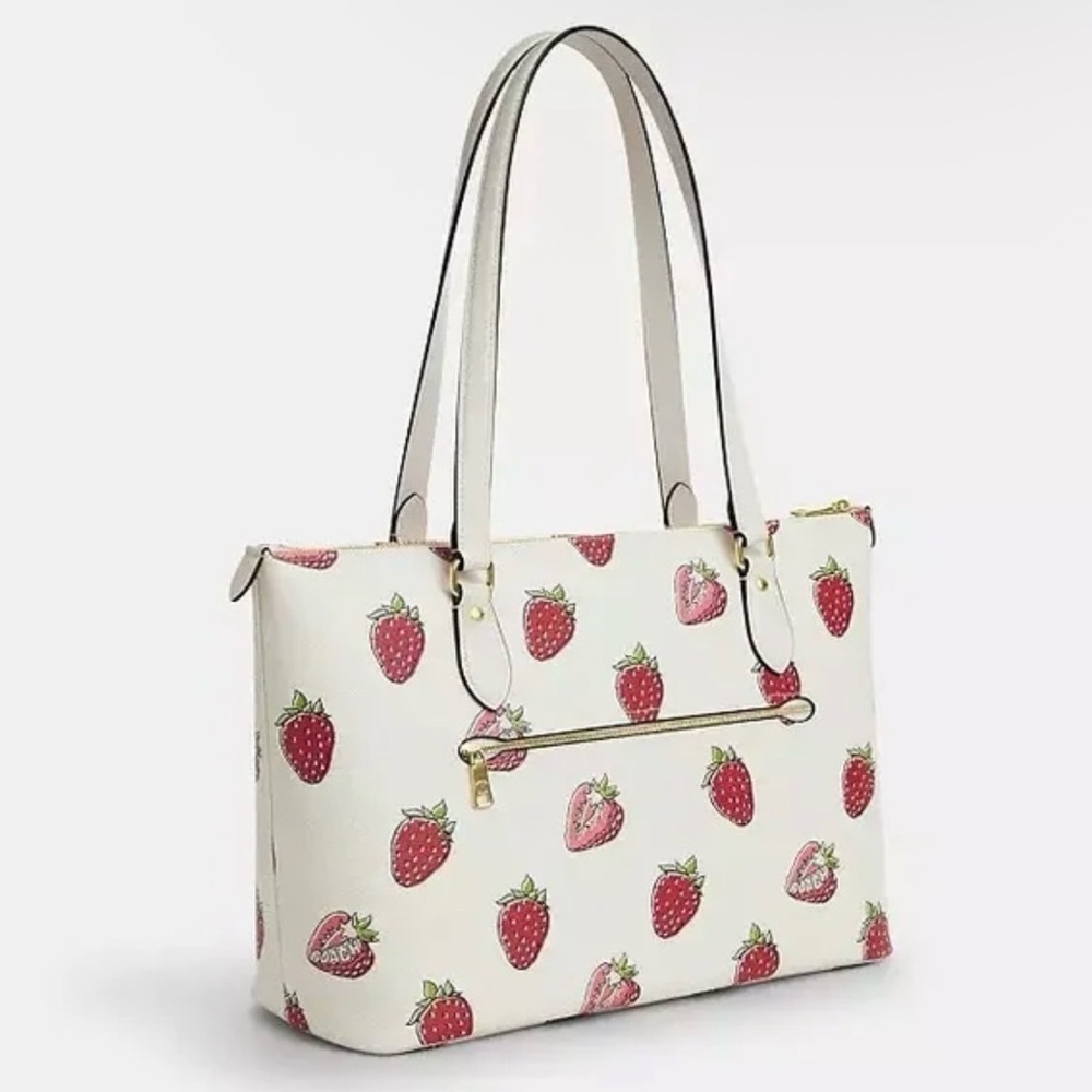Coach NWT Gallery Tote Bag With Strawberry Print - Sold Out Bag - Picture 2 of 5